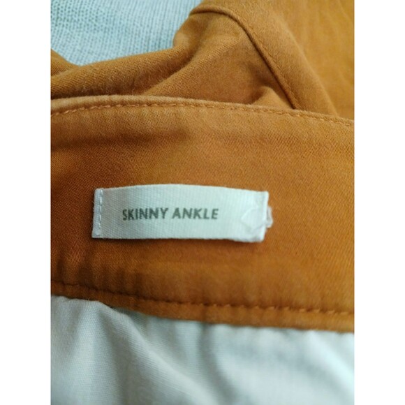 Loft Outlet Women's Stretch Pants Skinny Ankle Size 8 Copper Casual Cotton Blend - Picture 5 of 7